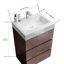 Meuble-lavabo sur pied simple de 24 po avec lavabo à surface solide avec trop-plein Deandrick, pré-assemblé-702358710-717486849-697991246