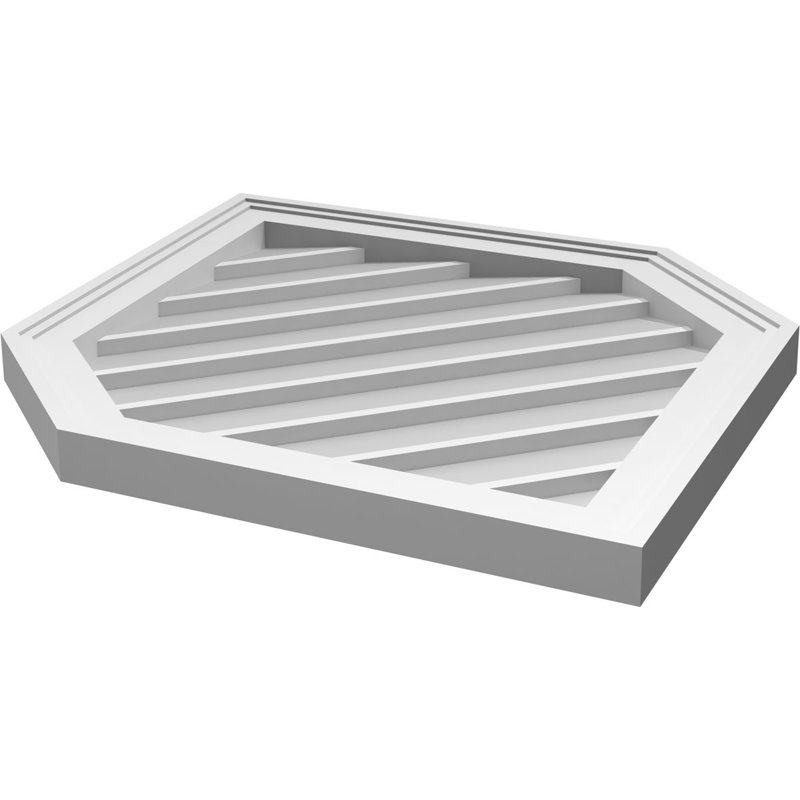 Ventilé vertical à pignon vertical 13/12 po, H 32 po x l 22 po x P 1,5 po