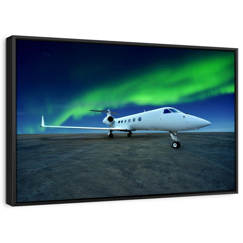 Transport «Northern Lights Avion Wall Art», H 29 po x l 43 po