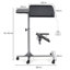 Crean Rectangle Height Adjustable 60cm L Computer Table with Casters