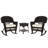 Starner 2 - Person Patio Conversation Set with Cushions-248589666-248589695