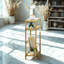 Glass Top End Table