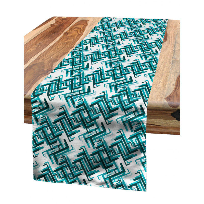 Geometric Table Runner, 120" L x 16" W