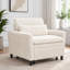 Fauteuil d'appoint confortable en velours côtelé avec coussin pour les petits espaces-539793520