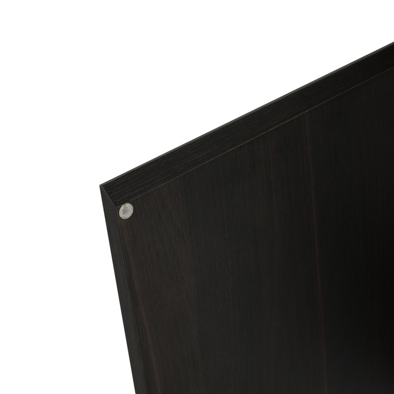 Meuble-lavabo de 40 cm (16 po) pour petite salle de bain, en céramique noire moderne avec armoire intégrée, idéal pour les petits espaces et facile à nettoyer.