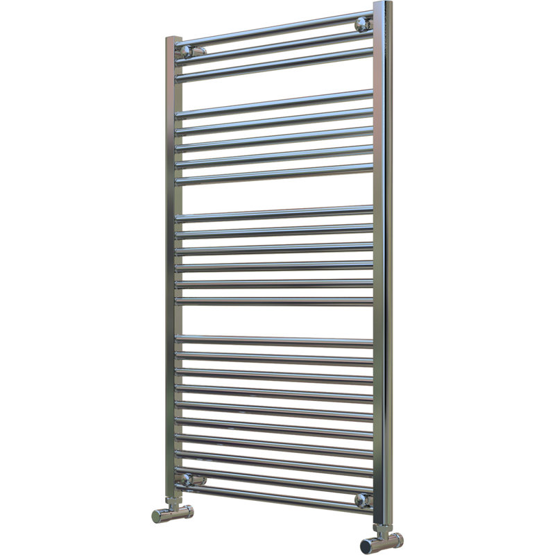 Shaunda Straight Towel Rail Heated Towel Rails, Chorme, 115cm H x 70cm W x 3cm D