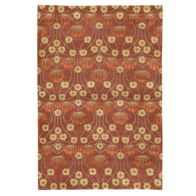 Handmade Silk and Wool Area Rug