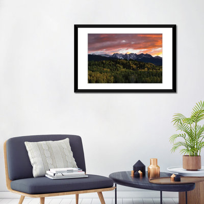 " Trees With Mountain Range In The Background At Dusk, Aspen, Pitkin County, Colorado, USA I " by Panoramic Images