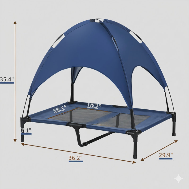 Dog Cot, Raised and Portable Style