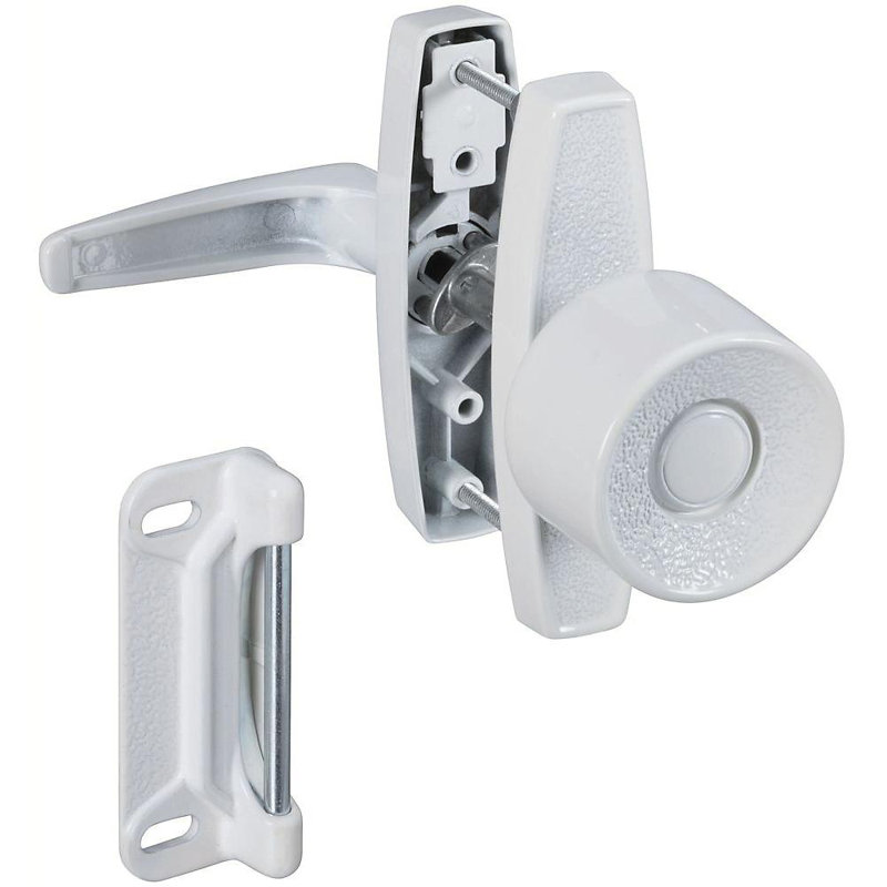 Bouton de porte universel sans clé, Blanc