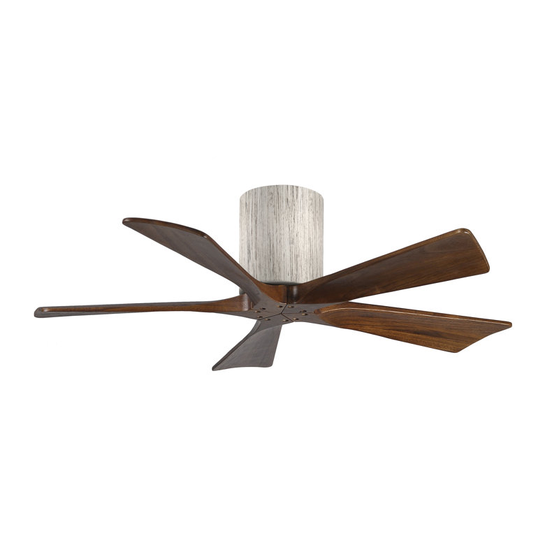 Ventilateur à pales encastré 5 pales Irene, 42", Ton bois de grange, Ton noyer