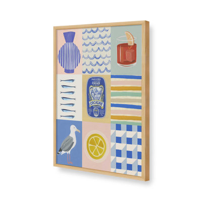 Seaside Poster By Garima Dhawan Canvas Art Print