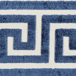 Oriana Greek Key Velvet Tape Fabric