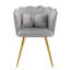 Bittrich 48cm H Velvet Upholstered Armchair in Grey-420466976