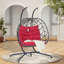Chaises pour hamac avec support suspendu et coussins résistants aux rayons UV-933055083