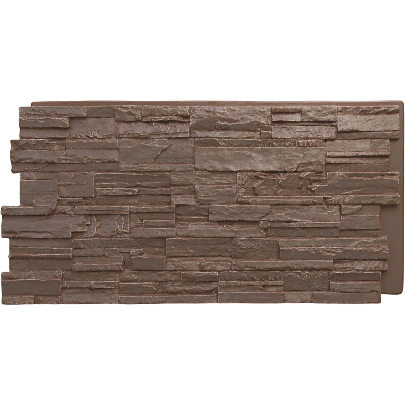 EverStone Cascade Faux Stone Panel, Autumn Bronze