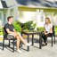 Ensemble de 2 chaises de jardin d'extérieur, chaises de patio empilables