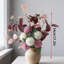 Bouquet de 1 bouquet de chrysanthème artificiel, verdure en soie simulée bicolore de 21 pouces, vase décoratif pour table de jardin pour la maison, cuisine, pourpre et blanc-788442726