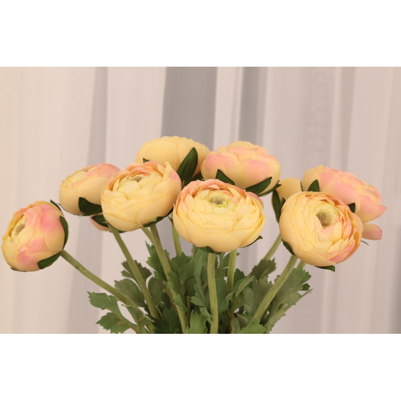 Ranunculus - 19.5 Inches Box of 12, Yellow