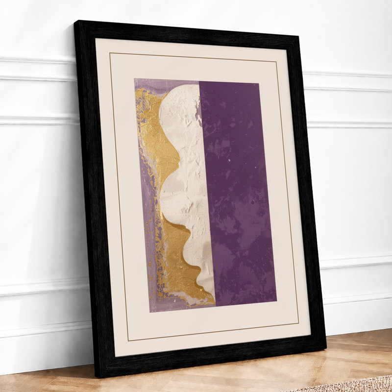 Divided Forms Minimalist - Framed Print, A3 - 42.0 x 29.7 cm, Black