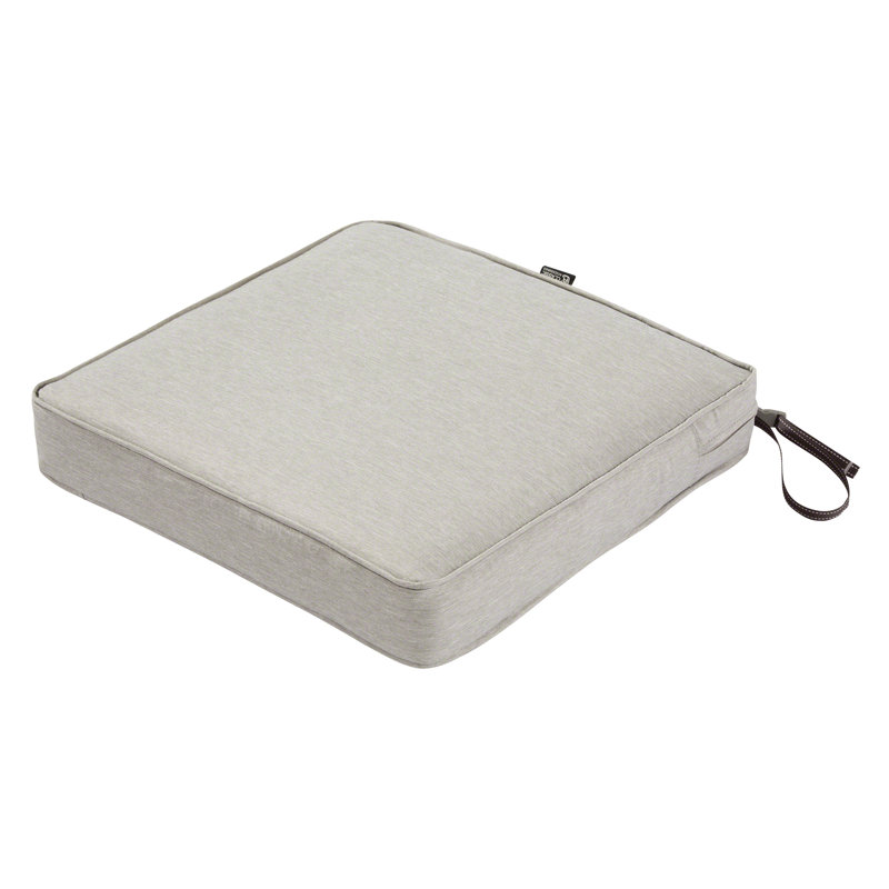 Pina Outdoor Dining Chair Seat Cushion, Heather Gray, 2" H x 20" W x 20" D