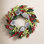 24" Artificial Farmhouse Greenery Foliage Leaves Mini Eucalyptus Pinecone Berry Winter Christmas Day Front Door Wreath