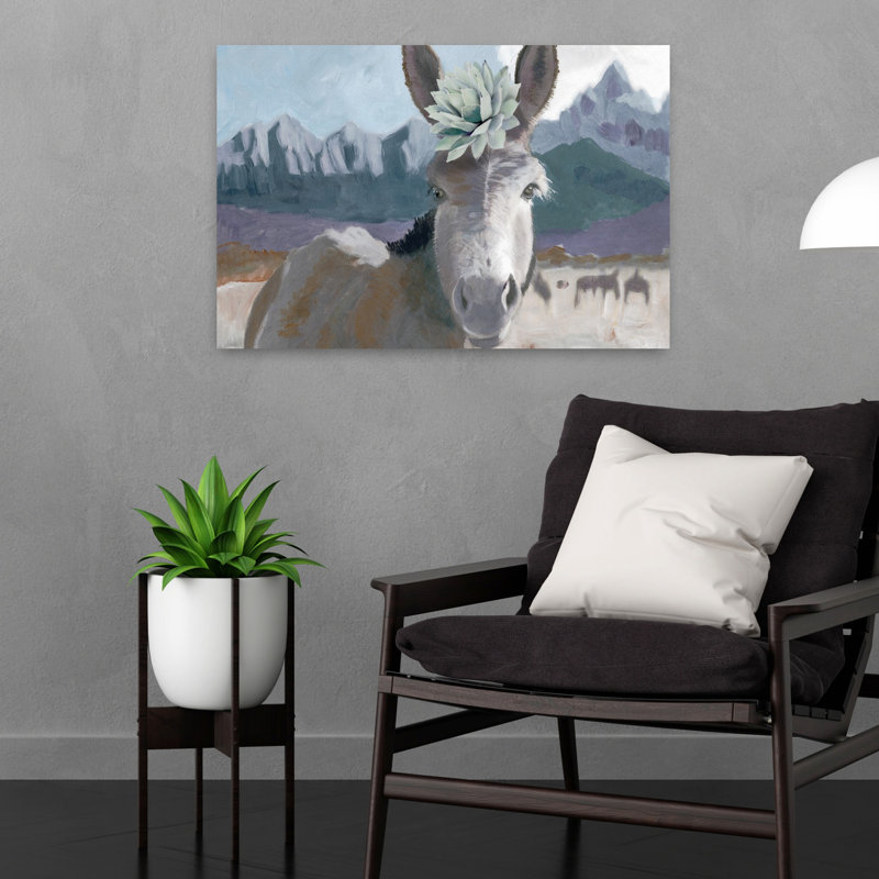 Southwest Mule, art contemporain abstrait, H 16 po x l 24 po