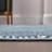 Simsbury Geometric Art Deco Fan Pattern High-Low Navy/Cream Rug-1083708150