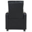 Ensemble de salon inclinable capitonné noir Kryton
