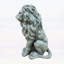 Statue de lion assis en oxyde de magnésium, décoration de jardin d'extérieur résistante aux intempéries et délicieusement détaillée