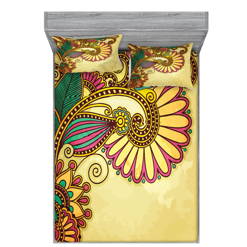 Microfiber Sheet Set, Queen Sheet Set with Fitted Sheet