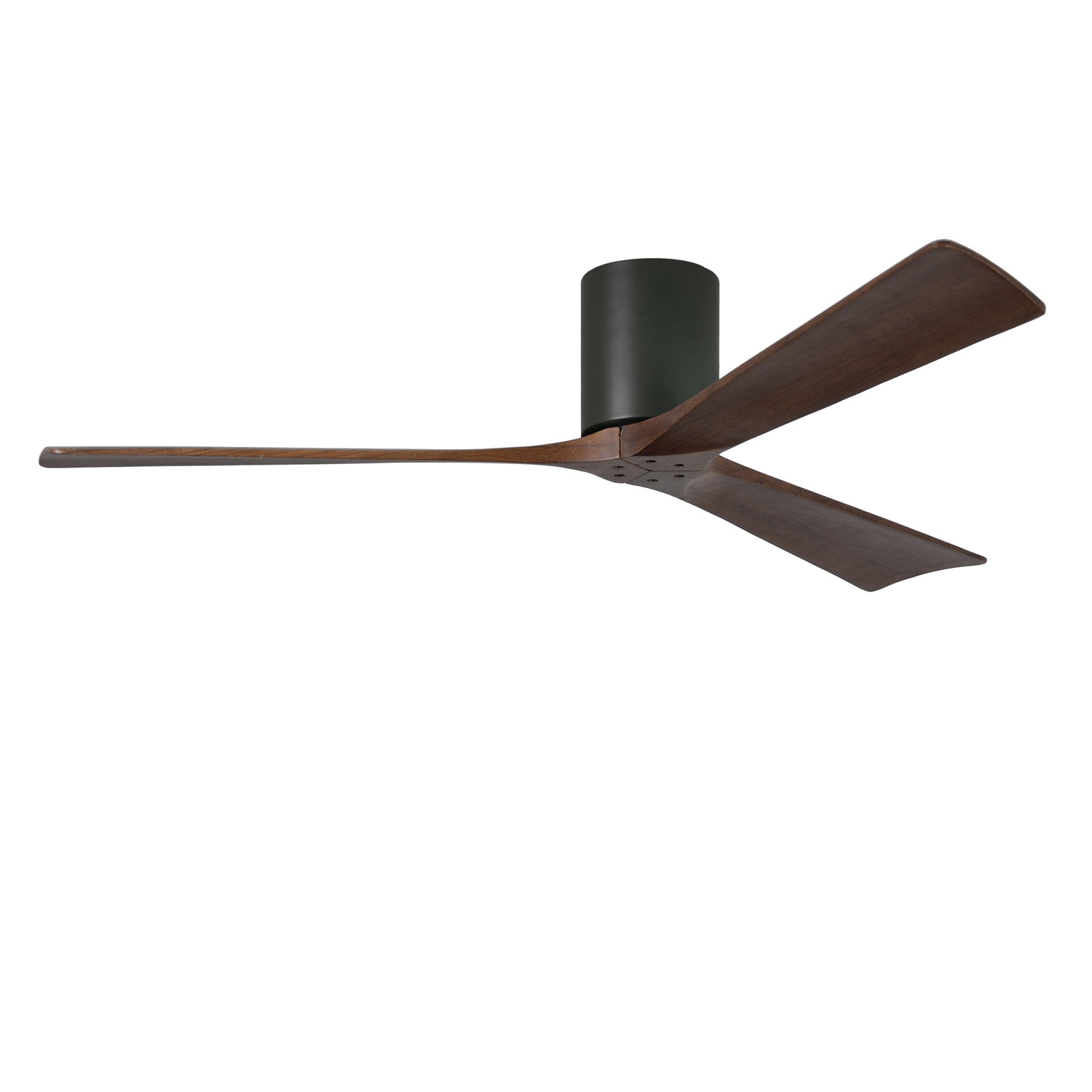 Olivier Ceiling Fan, Matte Black, Walnut Tone, 60"