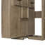 Lit escamotable rotatif avec armoire murale cachée, deux tablettes latérales à 3 niveaux, bureau convertible, supports de rangement supplémentaires-99094947