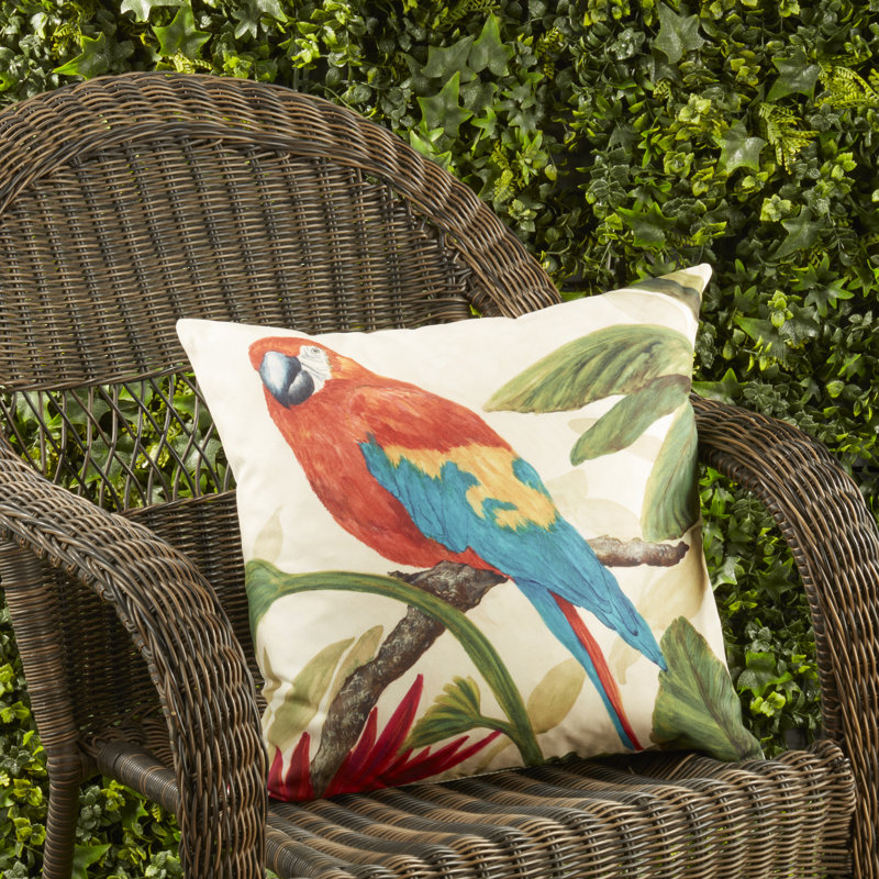 Coussin d'extérieur coloré avec bourre en polyester