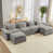 Velours gris clair est en rupture de stock