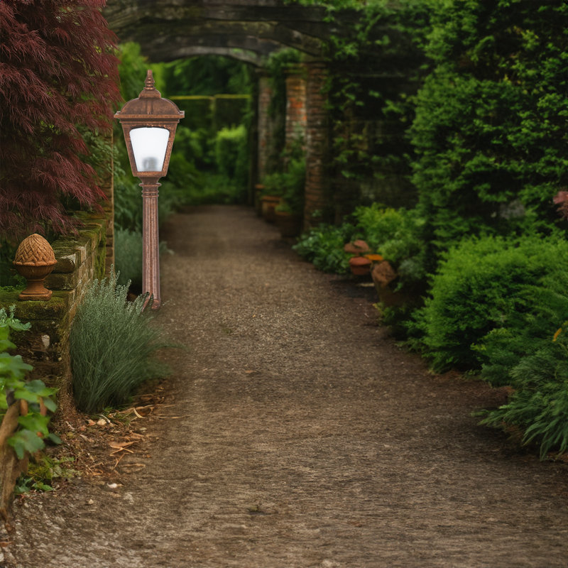 39.4'' Tall  Vintage Lantern Style Outdoor Floor Lamp