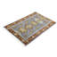 Tapis oriental bleu / rouge en laine noué à la main 2 pi 11 po x 4 pi 9 po