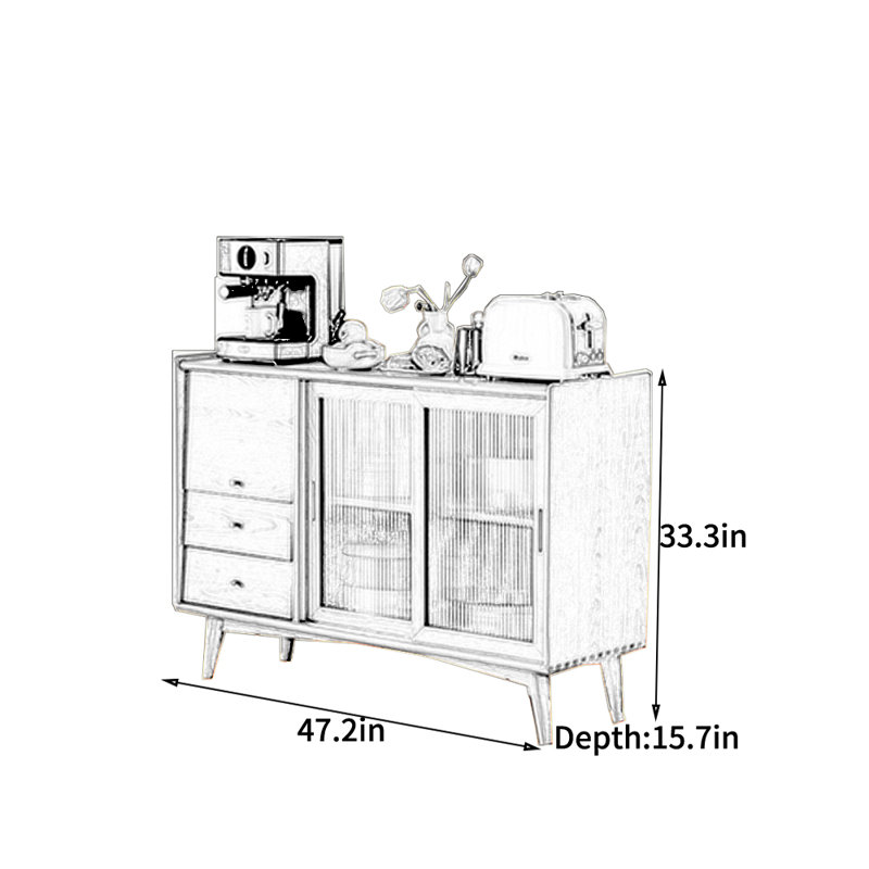 Buffet en bois massif