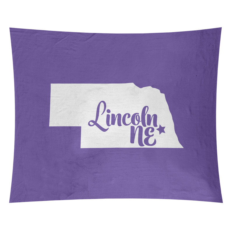 Tapisserie Lincoln Nebraska, H 27,5 po x l 37,5 po, Mauve