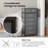 Kirklan 7 Drawer Storage Drawer, Gray/Black-164745383