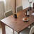 Solid wood dining table with solid weight-763530893