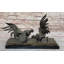 Statue de coq battant coqs de coqs en bronze par Milo