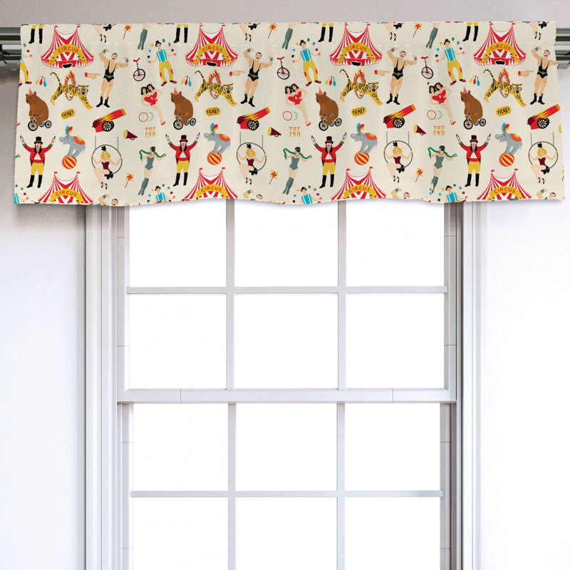 Sateen Ruffled Window Valance