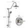 Shower Head With Handheld Shower System With 8" Rain Shower Head (Rough-In Valve Included)