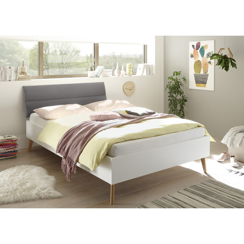 Zeigler Bed, White/Grey
