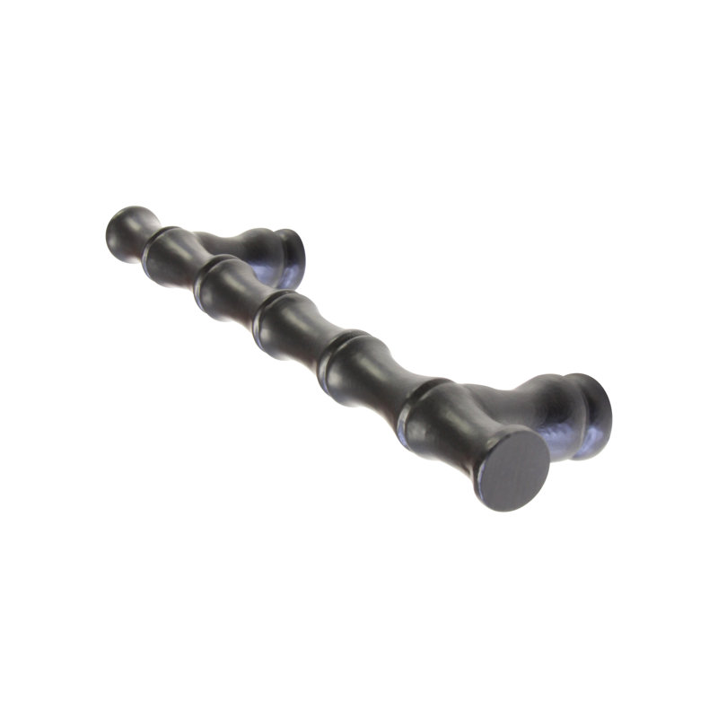 Solid Cast Iron Traditional Bamboo Handle Pull, 5"