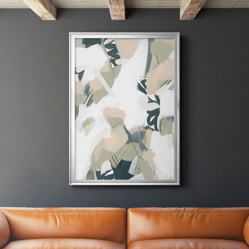 Sumi Storm II - reproduction de cadre photo unique, H 42,5 po x l 30,5 po x P 1 po, Encadrement argenté