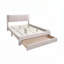 Lit en tissu d'ameublement en laine grand lit 1pc-130008415