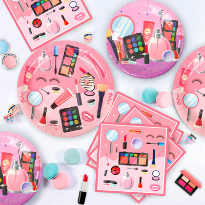 Spa Makeup Birthday Party Supplies Decorations,103pcs Spa Party Supplies set