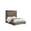 Magnifique lit plateforme tapissier de style contemporain de couleur grise avec grand lit 1pc-1402240840-1402240843